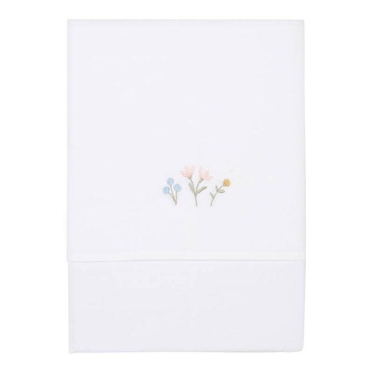 Laken Little Dutch Ledikantlaken, geschikt voor babybed 60x120/babybed 70x140 | Flowers & Butterflies