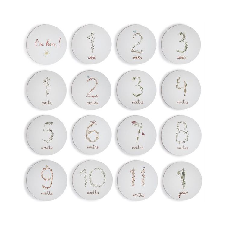 Prentenboek & -kaarten Mushie Milestone Cards | mijlpaalkaarten