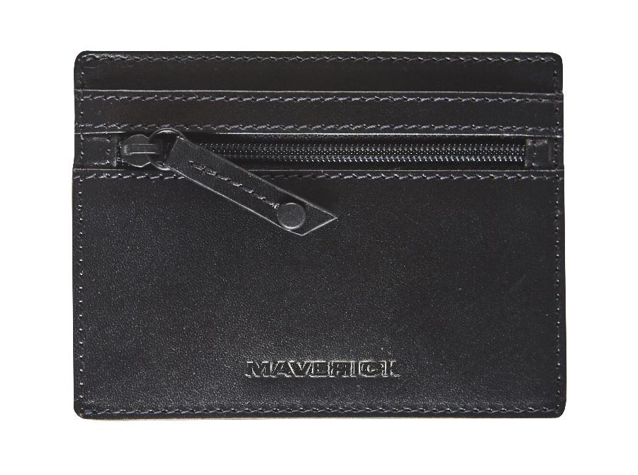 Geldbeugel MAVERICK Leather Shirt Pocket Wallet RFID | All Black