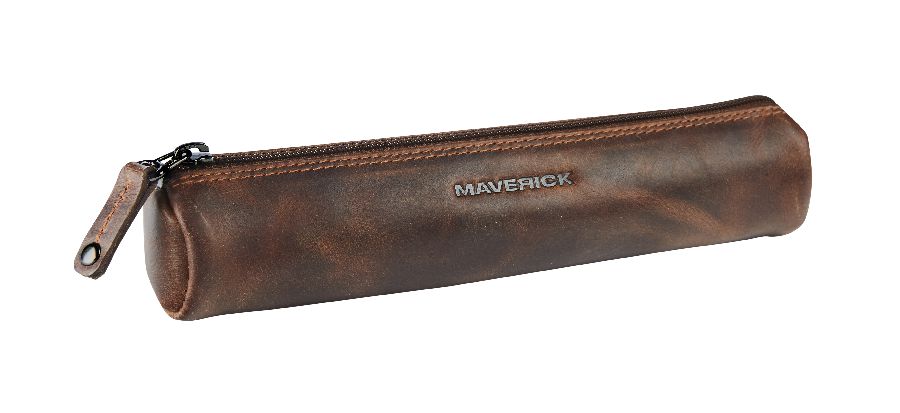 Pennenzak MAVERICK Leather Pencase Round Small, rond | The Original