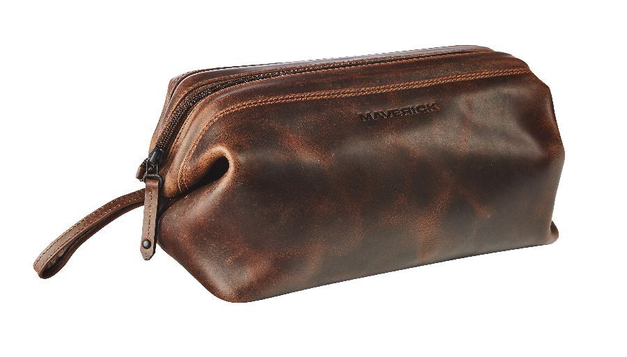 Toilettas MAVERICK Leather Oval Toiletbag | The Original