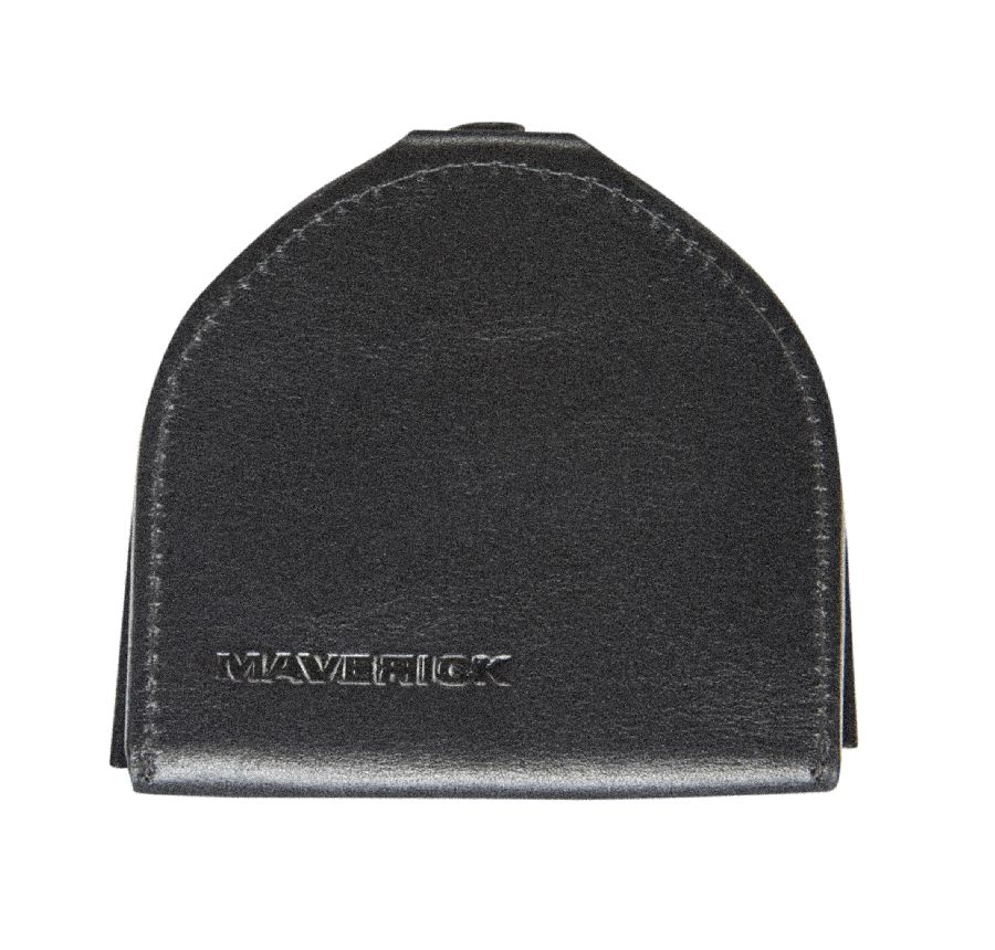 Geldbeugel MAVERICK Leather Wallet Horseshoe Form | All Black