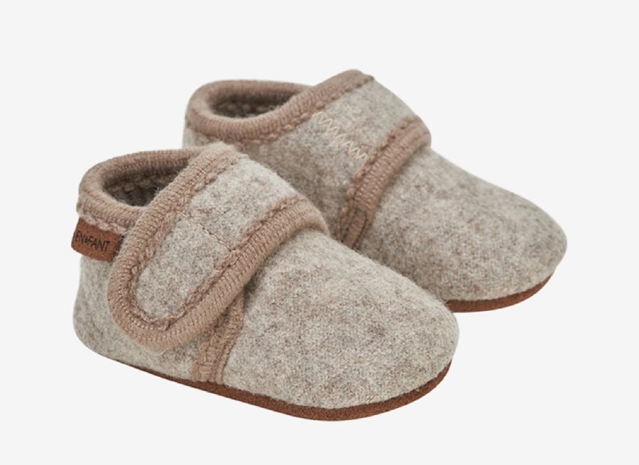 Schoenen ENFANT Baby woll Slippers, parkschoentjes met anti-slip