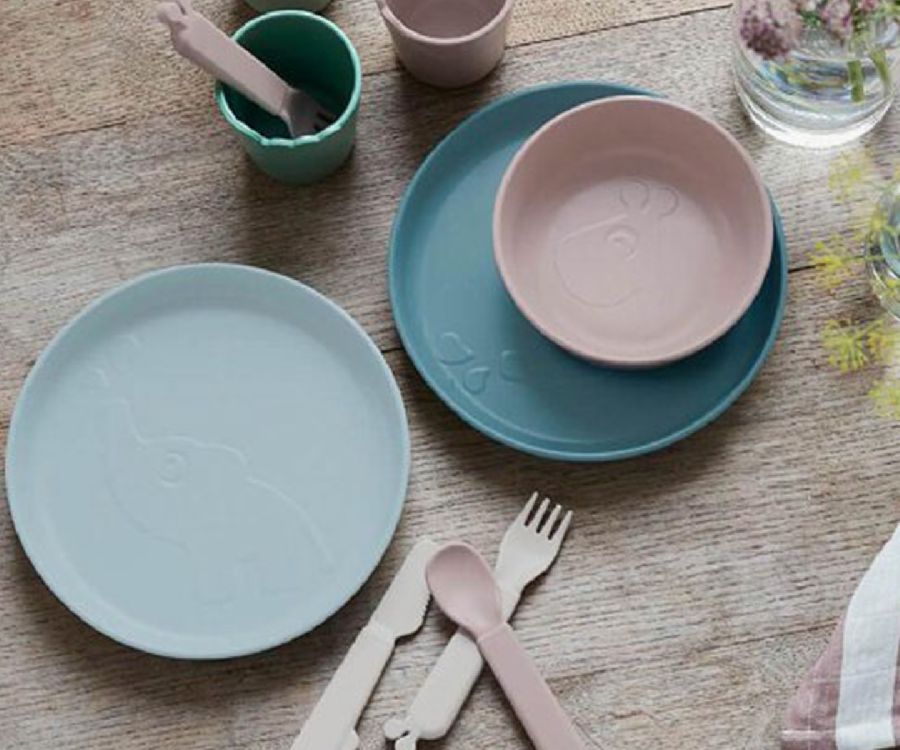 Bord Done by Deer Elphee, plat bord | Kiddish Plate 2-pack