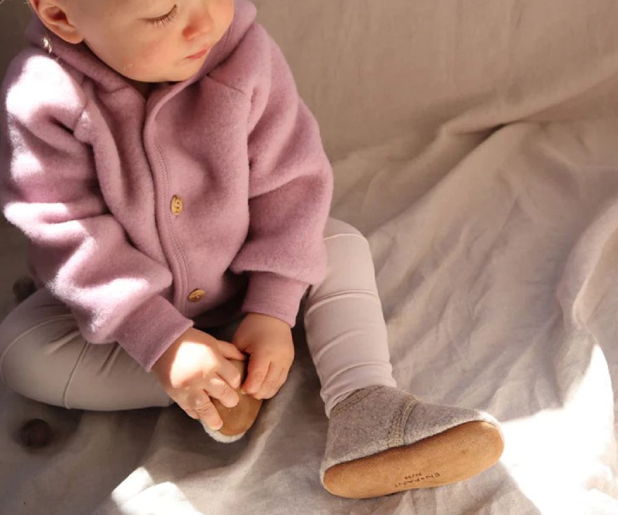 Schoenen ENFANT Baby woll Slippers, parkschoentjes met anti-slip