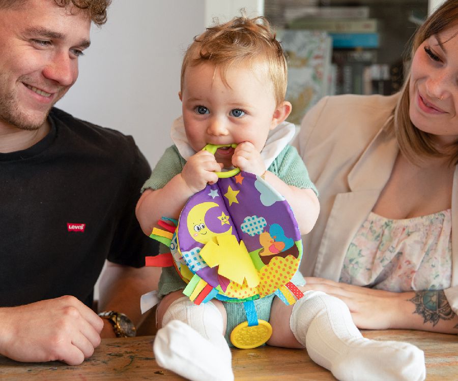 Zacht boekje BoJungle B-Booklet Baby's Dag