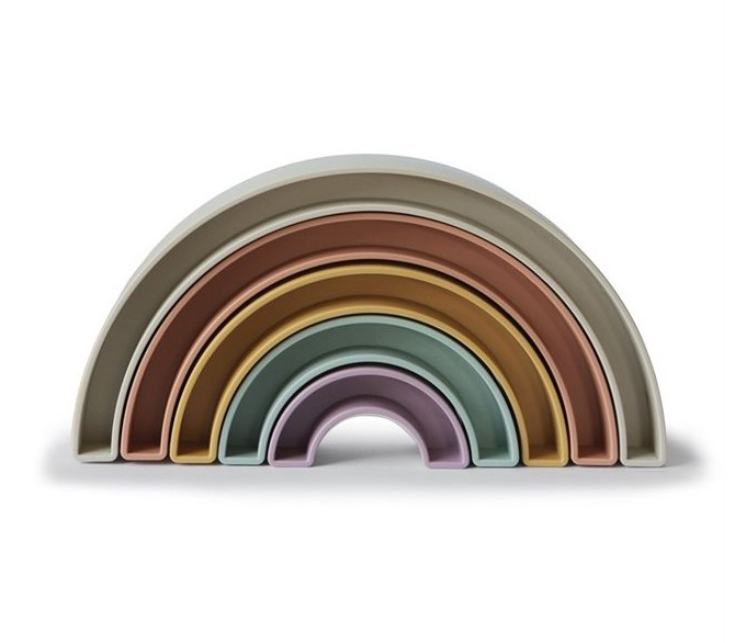 Stapelspeelgoed Mushie Rainbow | stapelregenboog