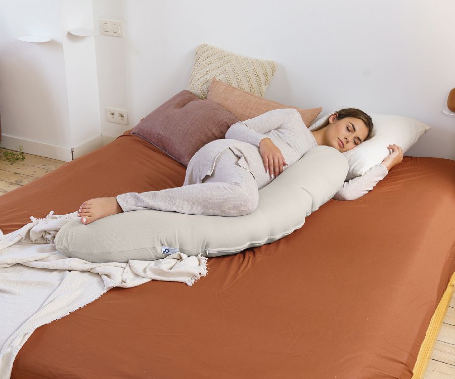 Positioneringskussen Doomoo Buddy | Tetra Jersey sand