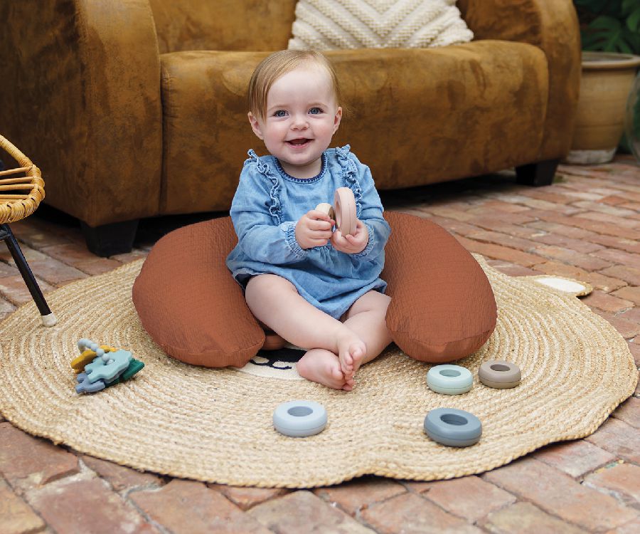 Positioneringskussen Doomoo Softy | Tetra Jersey terracotta