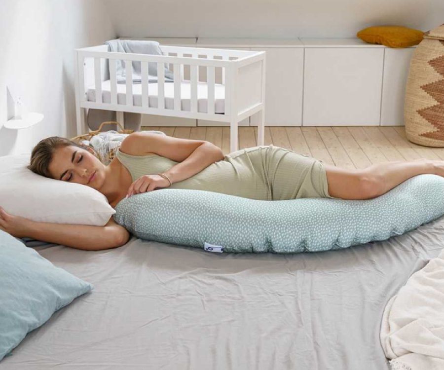 Positioneringskussenhoes Doomoo Cover, geschikt voor Doomoo Buddy/Buddy Fiber | Cloudy Kaki