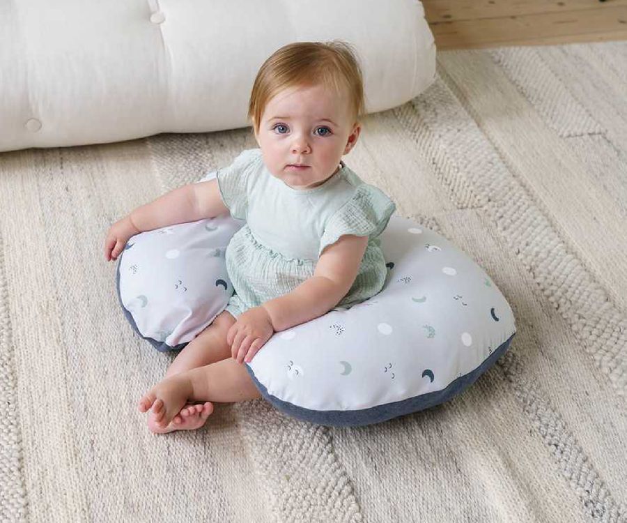 Positioneringskussenhoes Doomoo Cover, geschikt voor Doomoo Softy/Softy Fiber | Blue Grey Moon