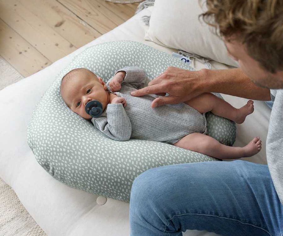 Positioneringskussenhoes Doomoo Cover, geschikt voor Doomoo Softy/Softy Fiber | Cloudy Kaki