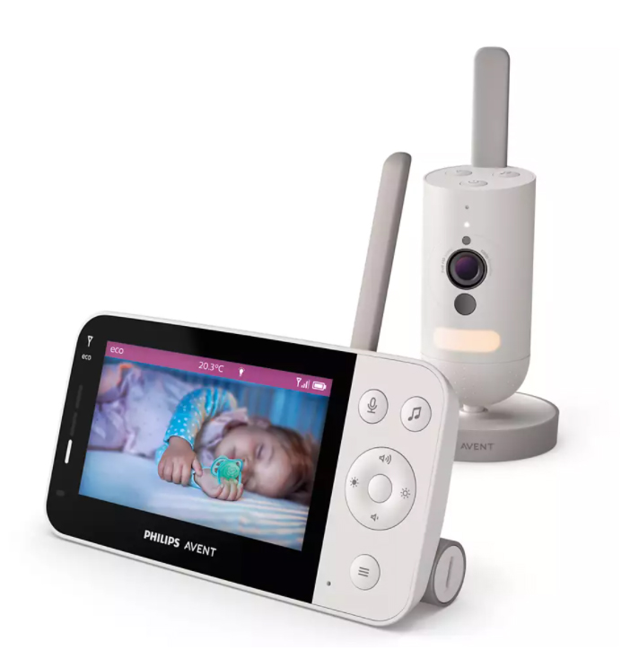 Babyfoon Philips Avent Videofoon Ouder + Wifi, babyfoon met dual gebruik (beeldbabyfoon + smartphone/tablet)