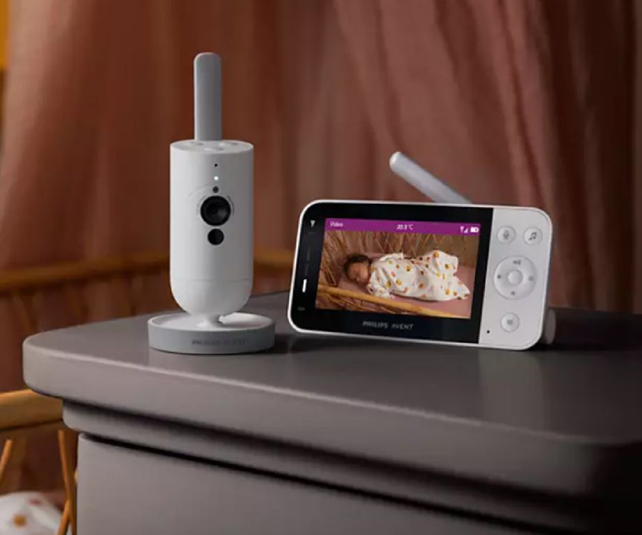 Babyfoon Philips Avent Videofoon Ouder + Wifi, babyfoon met dual gebruik (beeldbabyfoon + smartphone/tablet)