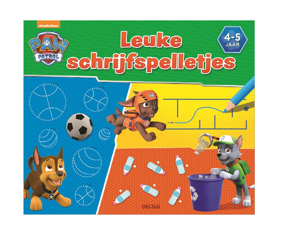 Invulboek DELTAS Paw Patrol Leuke Schrijfspelletjes | oefenboek
