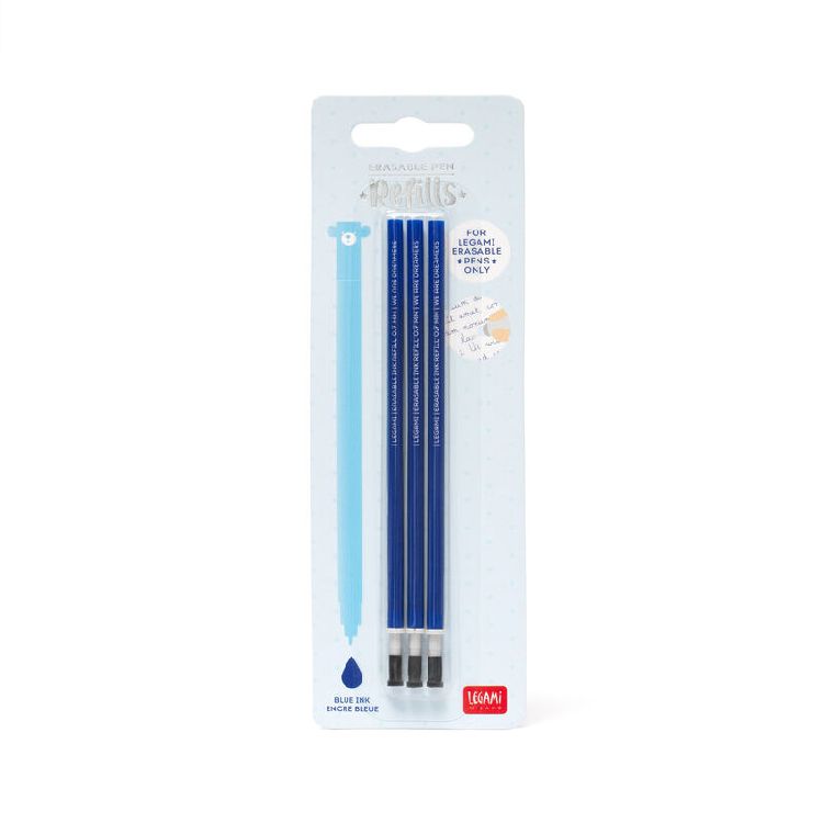 Balpen vulling Legami Refill for Erasable Pen, gel, blauw