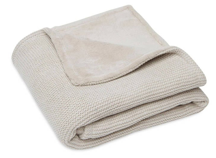 Deken Jollein, geschikt voor wieg/draagmand/park | Basic Knit nougat