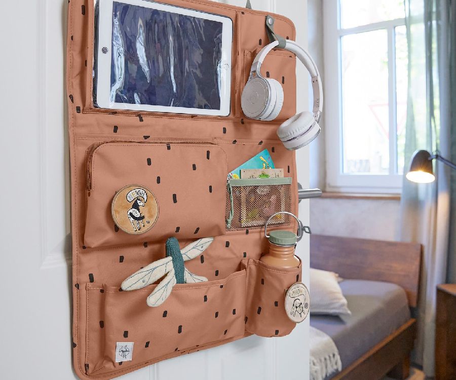 Organiser voor in de wagen Laessig Car Wrap-to-Go | Happy Prints caramel