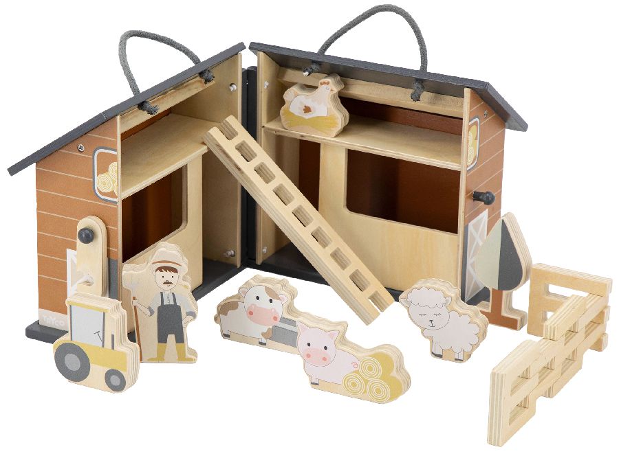 Poppenhuis & aanvulsets Tryco Foldable Farmhouse