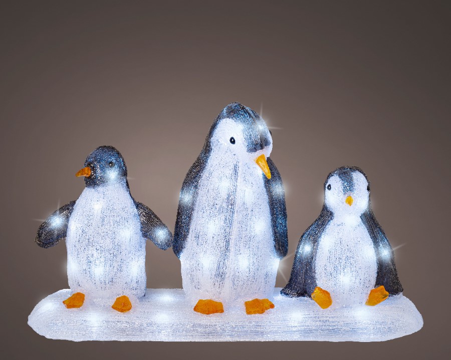 Verlichting Lumineo, pinguïntrio, L 23 x B 62 x H 35 cm
