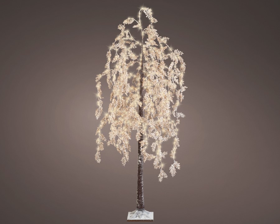 Verlichting Lumineo, wilg met bloemen, D 80 x H 210 cm