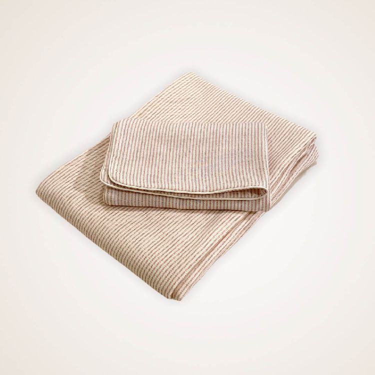 Donsovertrek Coco & Pine, geschikt voor babybed 60x120/babybed 70x140 | Jules café au lait