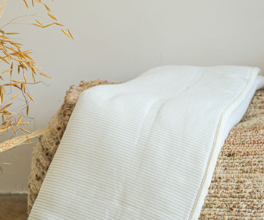Deken Coco & Pine, geschikt voor wieg/draagmand/park | Jules olive
