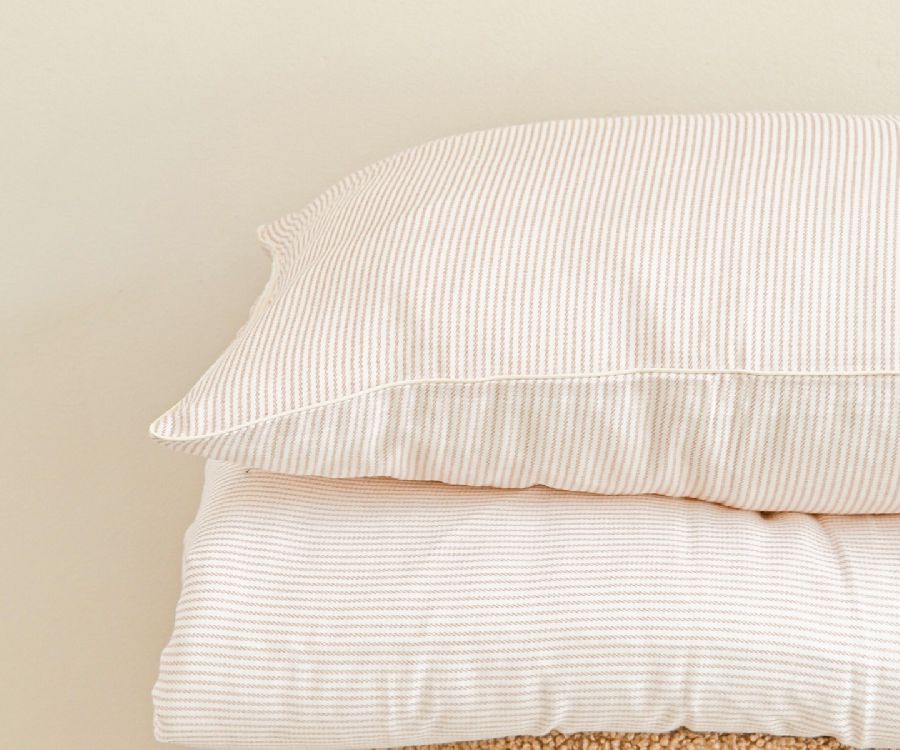 Donsovertrek Coco & Pine, geschikt voor babybed 60x120/babybed 70x140 | Jules café au lait