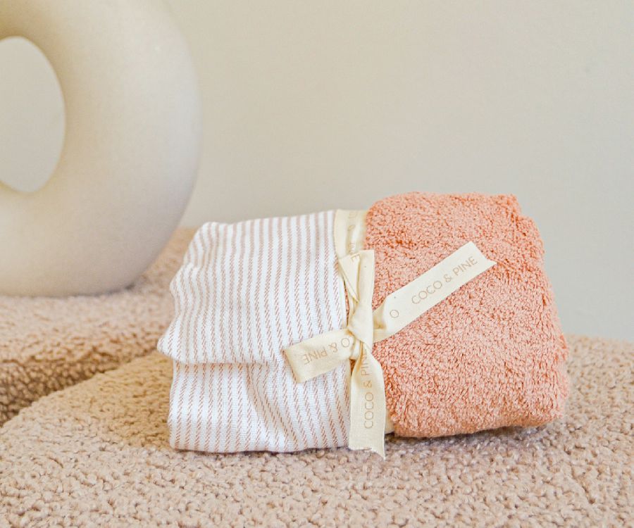 Waskussen hoes Coco & Pine | Jules café au lait