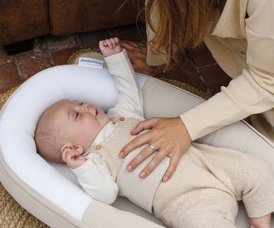 Babynest Doomoo Cocoon | Tetra Jersey sand