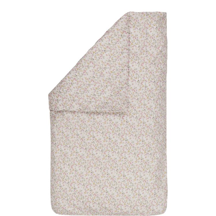 Donsovertrek Bink Bedding, geschikt voor wieg/draagmand/park | Fleur naturel