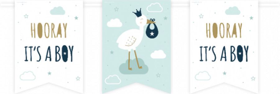 Vlaggenlijn Jep-Party Flag Banner Boy