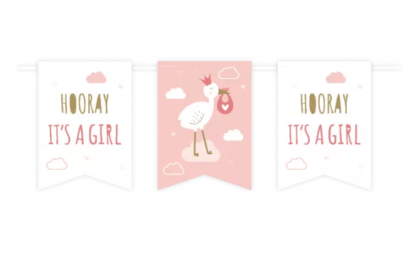 Vlaggenlijn Jep-Party Flag Banner Girl