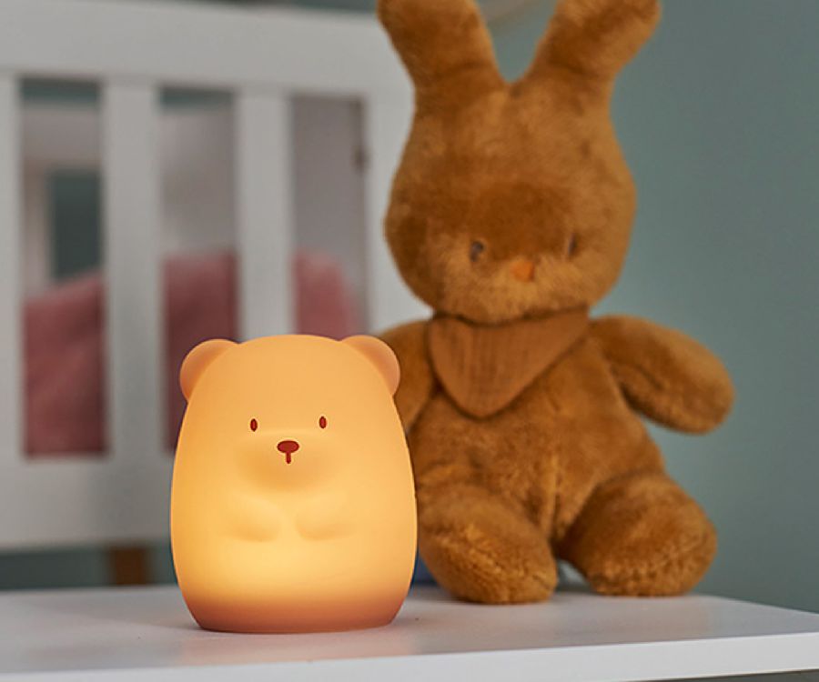 Nachtlamp draadloos Nattou Bear | Silicon/Charlie