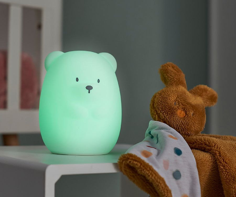 Nachtlamp draadloos Nattou Bear | Silicon