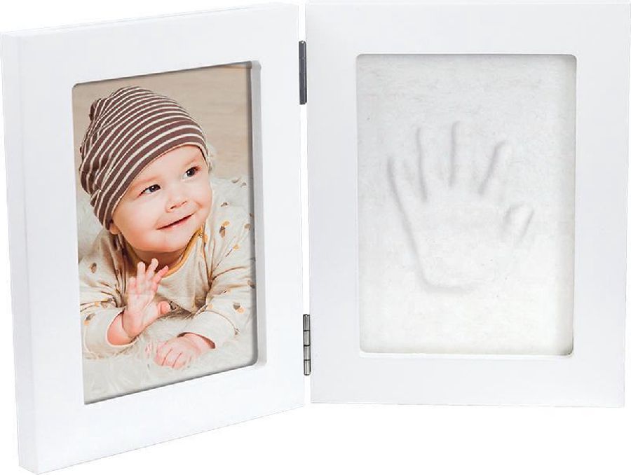 Plaaster afdruk Happy Hands Baby print double frame kit small, reliëf afdruk