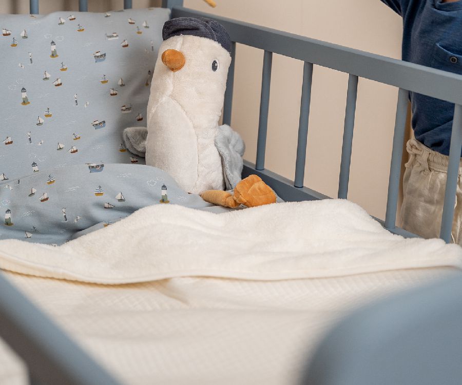 Deken Little Dutch Wiegdeken pure & soft, geschikt voor wieg/draagmand/park | Pure Soft White