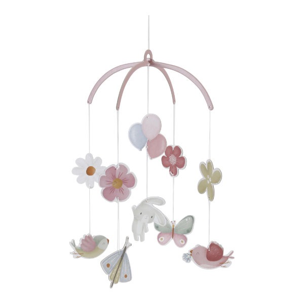Mobiel Little Dutch Cardboard mobile | Flowers & Butterflies