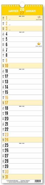 Kalender Stripkalender Reuzin wandkalender, 2027