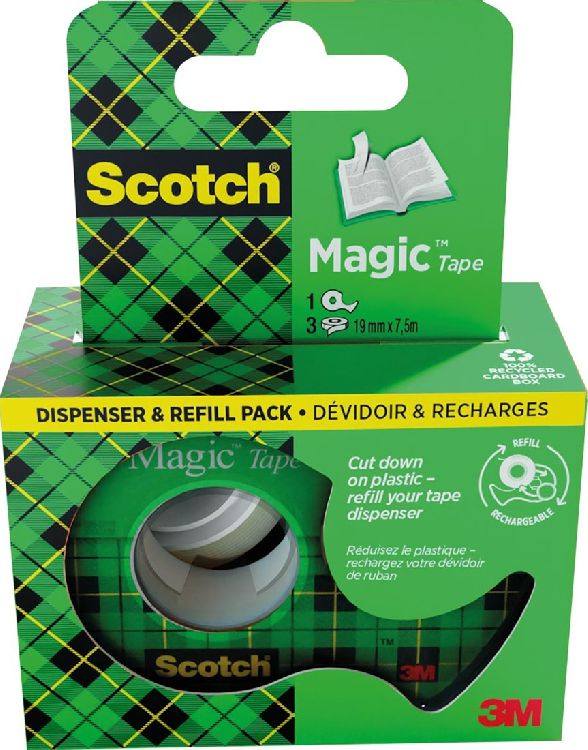 Afroller SCOTCH Magic, geschikt voor transparante tape 1.9 cm