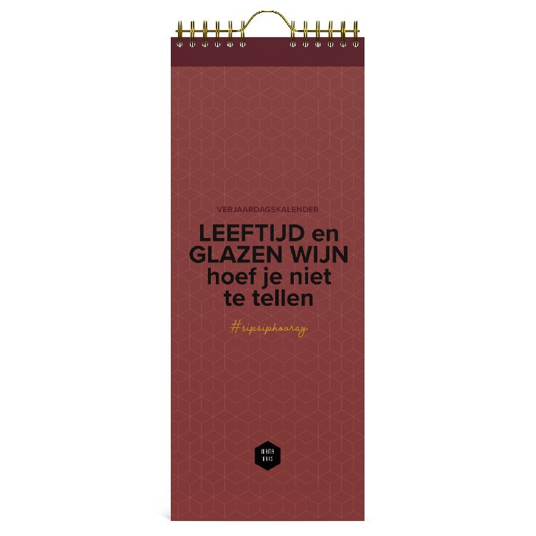 Kalender Lannoo Graphics XL, verjaardagskalender | Mama Baas