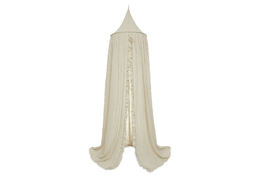 Klamboe Jollein Klamboo, geschikt voor babybed/eenpersoonsbed | Vintage ruffle nougat