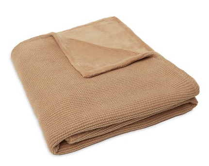 Deken Jollein, geschikt voor babybed 60x120/babybed 70x140 | Basic Knit biscuit