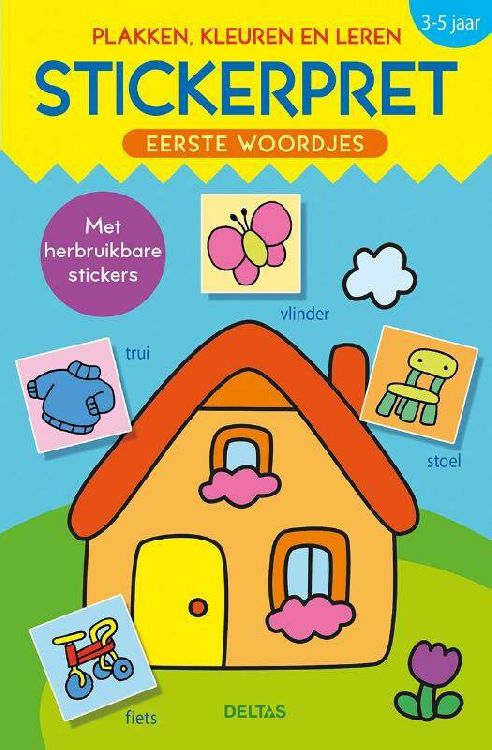 Stickerboek DELTAS Stickerpret - Eerste Woordjes
