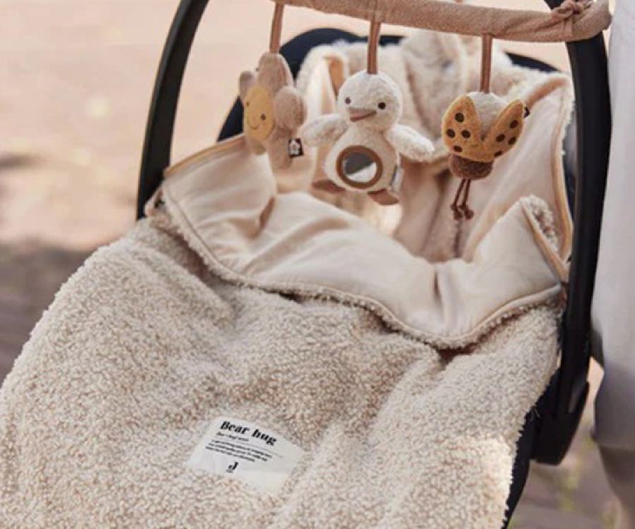 Voetenzak Jollein, geschikt voor autostoel groep 0+ | Boucle naturel