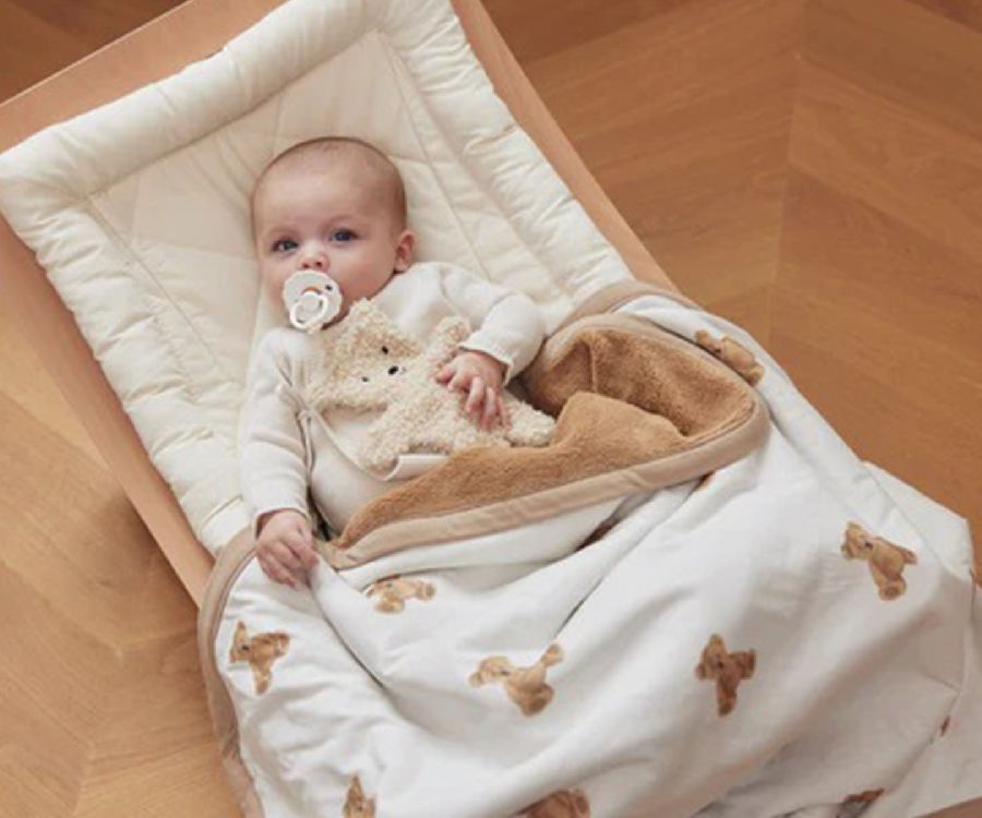 Deken Jollein, geschikt voor babybed 60x120/babybed 70x140 | Teddy Bear