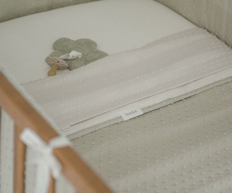 Deken Koeka, geschikt voor babybed 60x120/babybed 70x140 | Napa sage