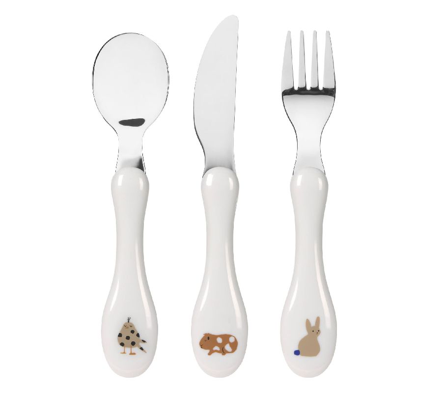 Bestek Laessig Cutlery, lepel/vork/mes | Little Mateys royal blue