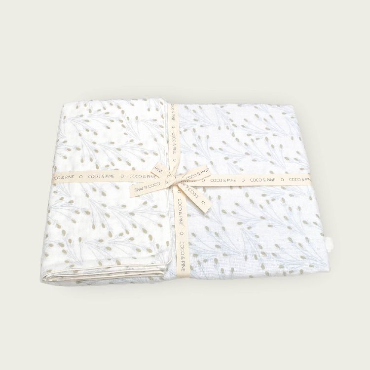 Donsovertrek Coco & Pine, geschikt voor babybed 60x120/babybed 70x140 | Noah