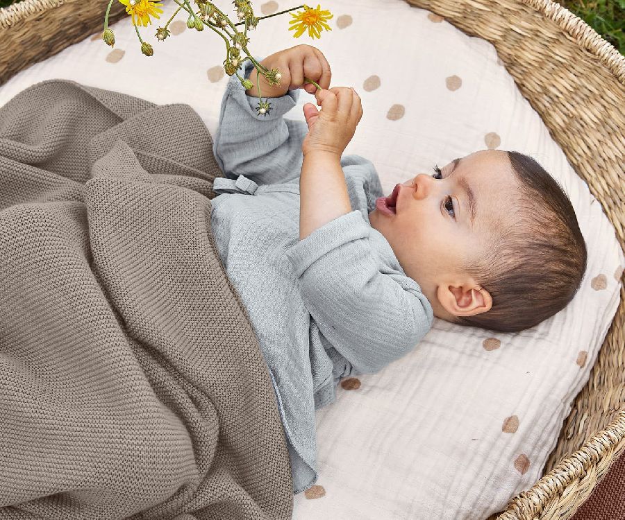 Tetra doek Laessig Swaddle & Burp Blanket L | Little Mateys royal blue